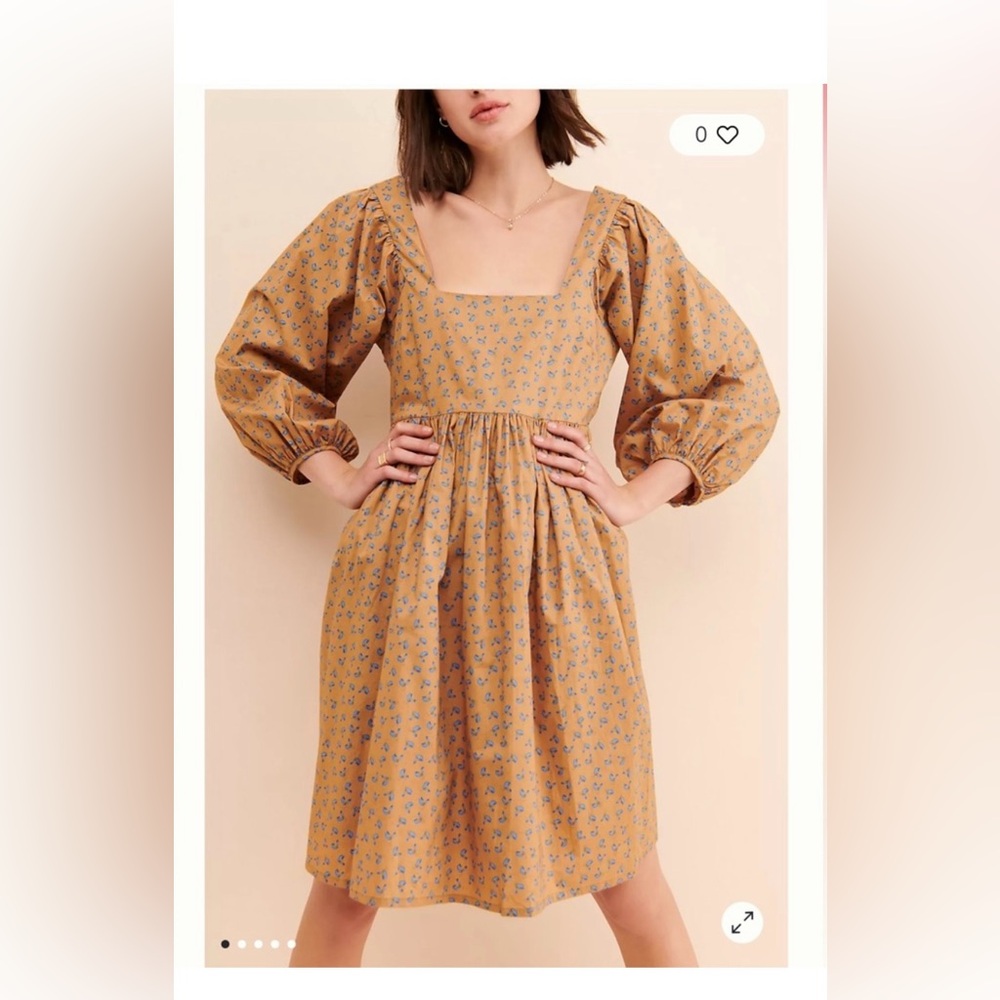 Just Female Floral Babydoll Dress, size medium eu 38